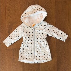 C&C California White Polka Dot Kids Raincoat